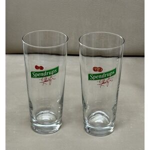 SPENDRUP'S  *** BEER / BIER GLASSES Glassware Bar Ware Set Of 2